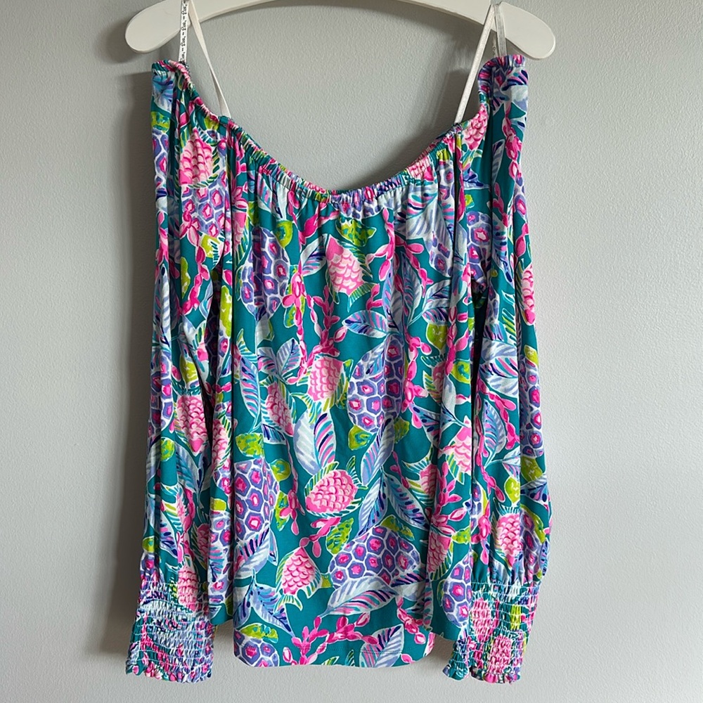 Lilly Pulitzer Lana Off-The-Shoulder Top - Picture 2 of 5